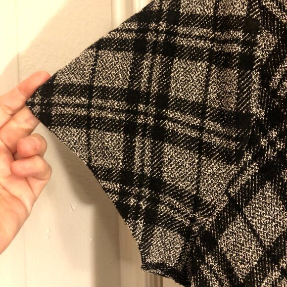 Torrid Black/White Textured Gingham A-Line Dress - Picture 9 of 11